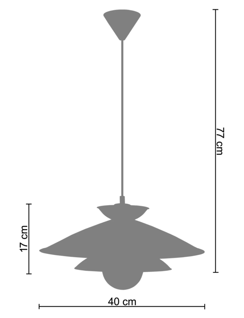 imagem de EBBA - Suspensão redondo metal azul3