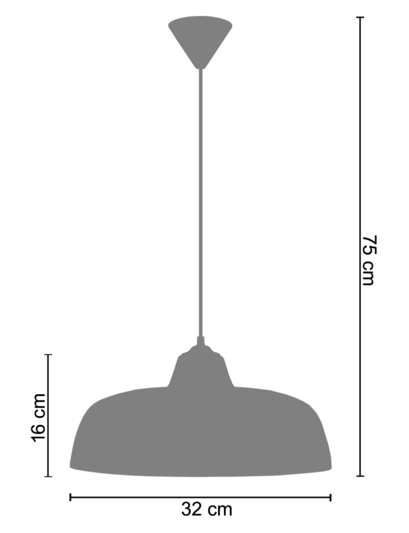 imagem de TROG - Suspensão redondo metal preto2