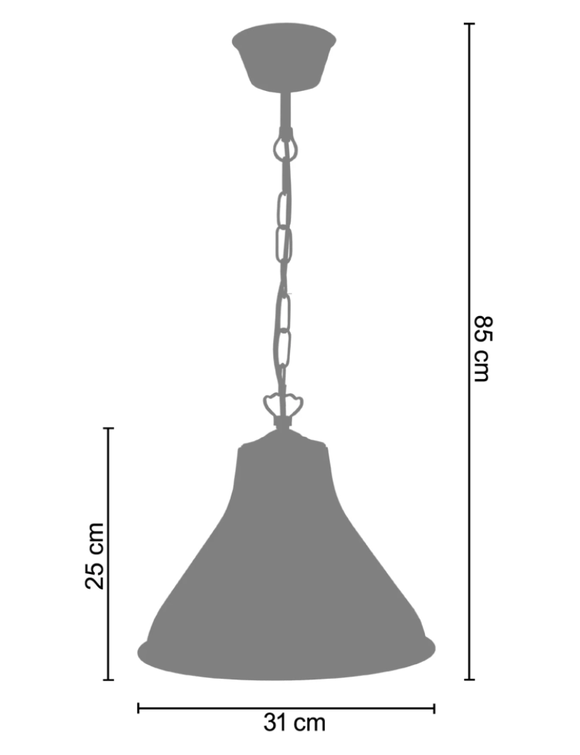 imagem de TOSELIA ROULÉ - Suspensão redondo metal branco2