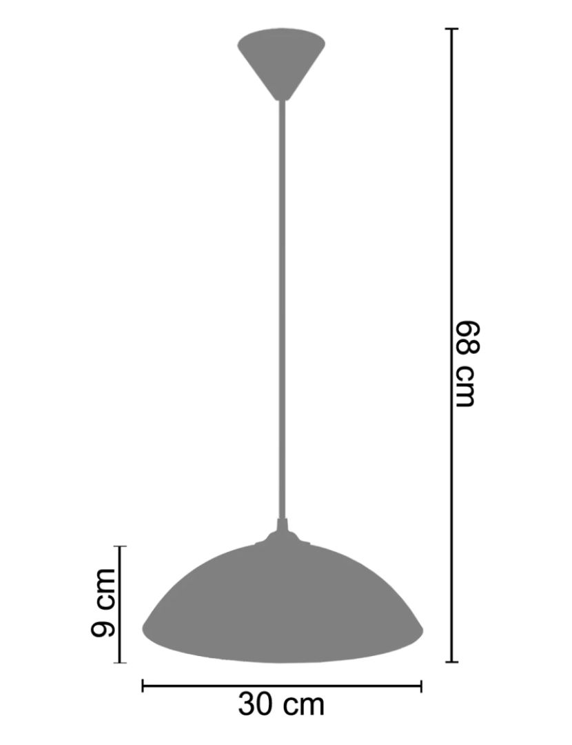 imagem de DEMI-LUNE A - Suspensão redondo metal créme2