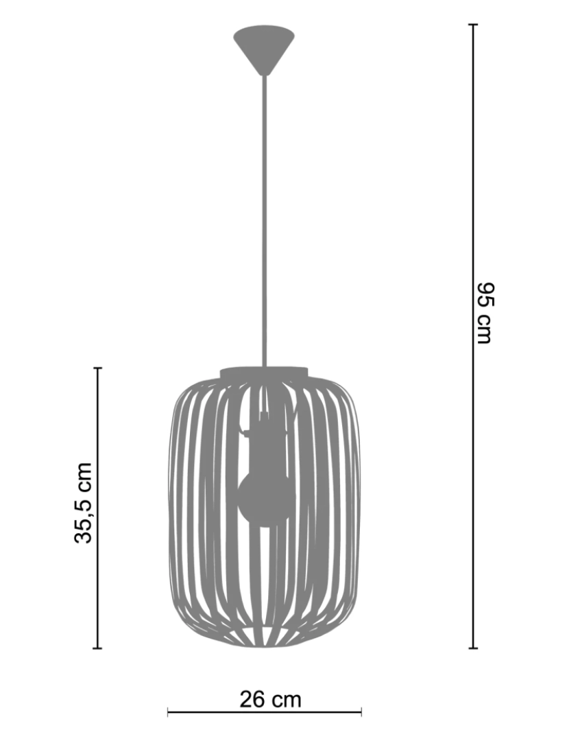 imagem de LAM. BERNE - Suspensão redondo metal branco3