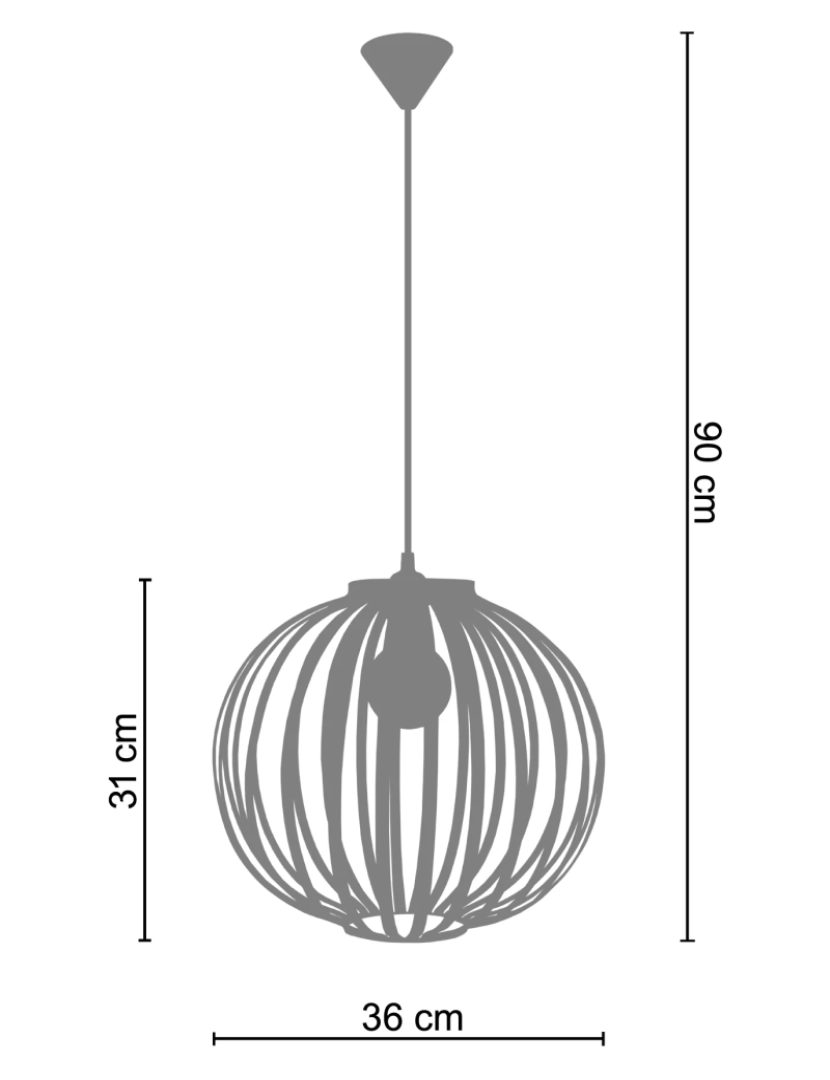 imagem de LAM.DAVOS - Suspensão redondo metal vermelho2