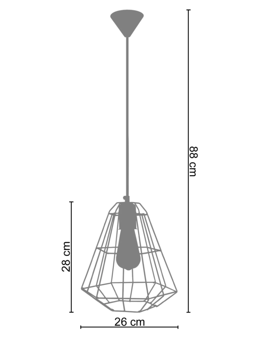 imagem de CIVITÁ - Suspensão redondo metal preto e dourado2