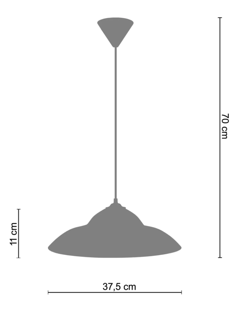 imagem de MAAN - Suspensão rectangular metal créme3