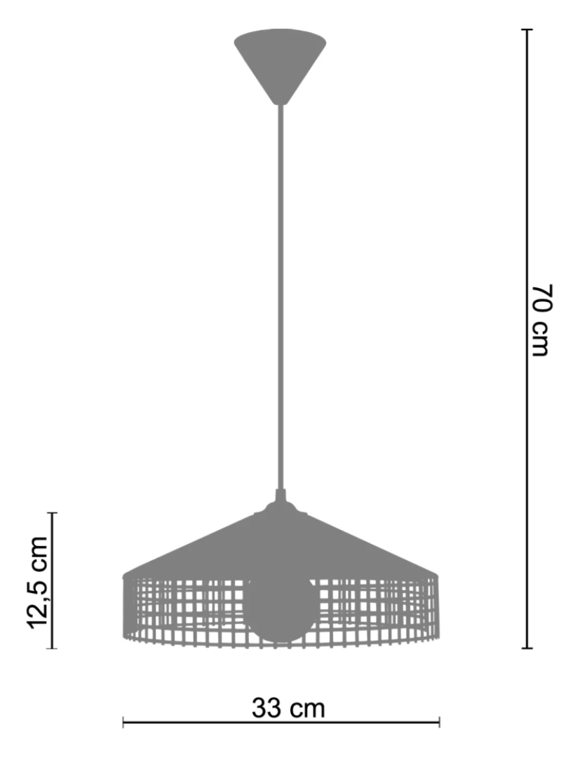 imagem de LISERON - Suspensão rectangular metal marfim branco3