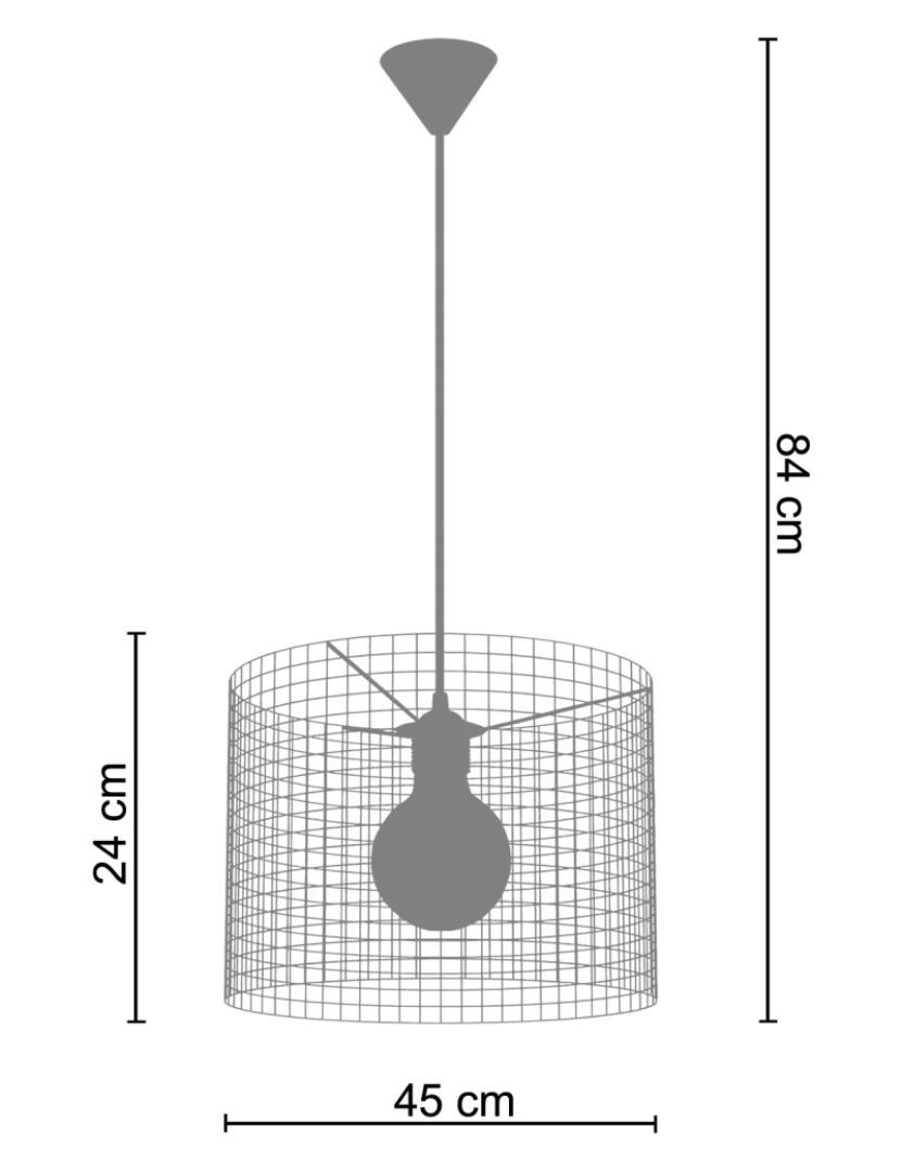 imagem de NOIRON - Suspensão redondo metal preto2