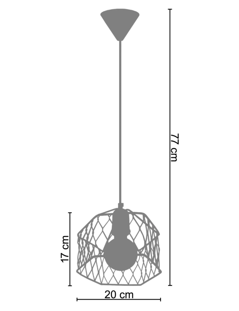 imagem de ASTER - Suspensão cuadrado metal preto e cobre3