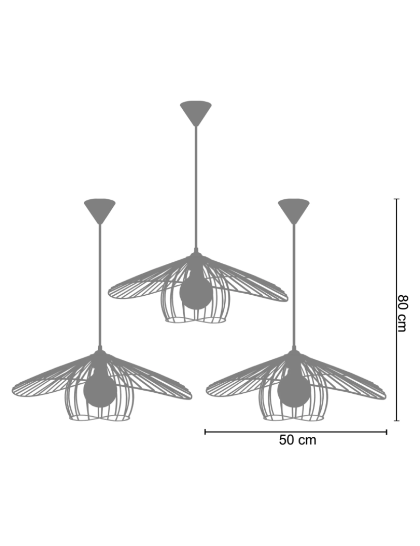 imagem de LADY BIS-LOT 3 - Suspensão redondo metal alumínio2