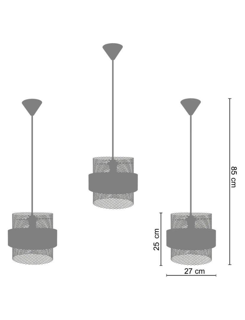 imagem de MISIS LOT3 - Suspensão redondo metal verde e dourado3