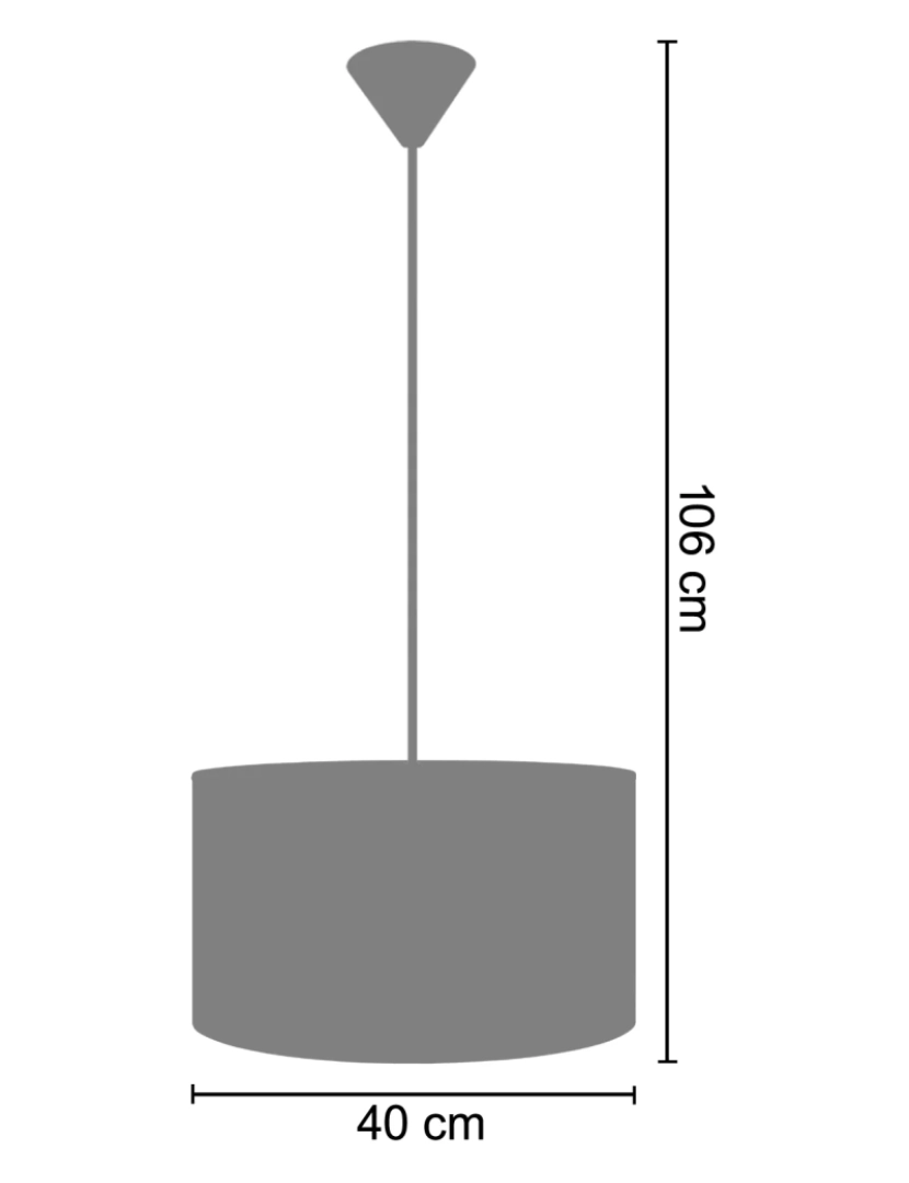 imagem de COCHIN C - Suspensão redondo tecido cinzento2