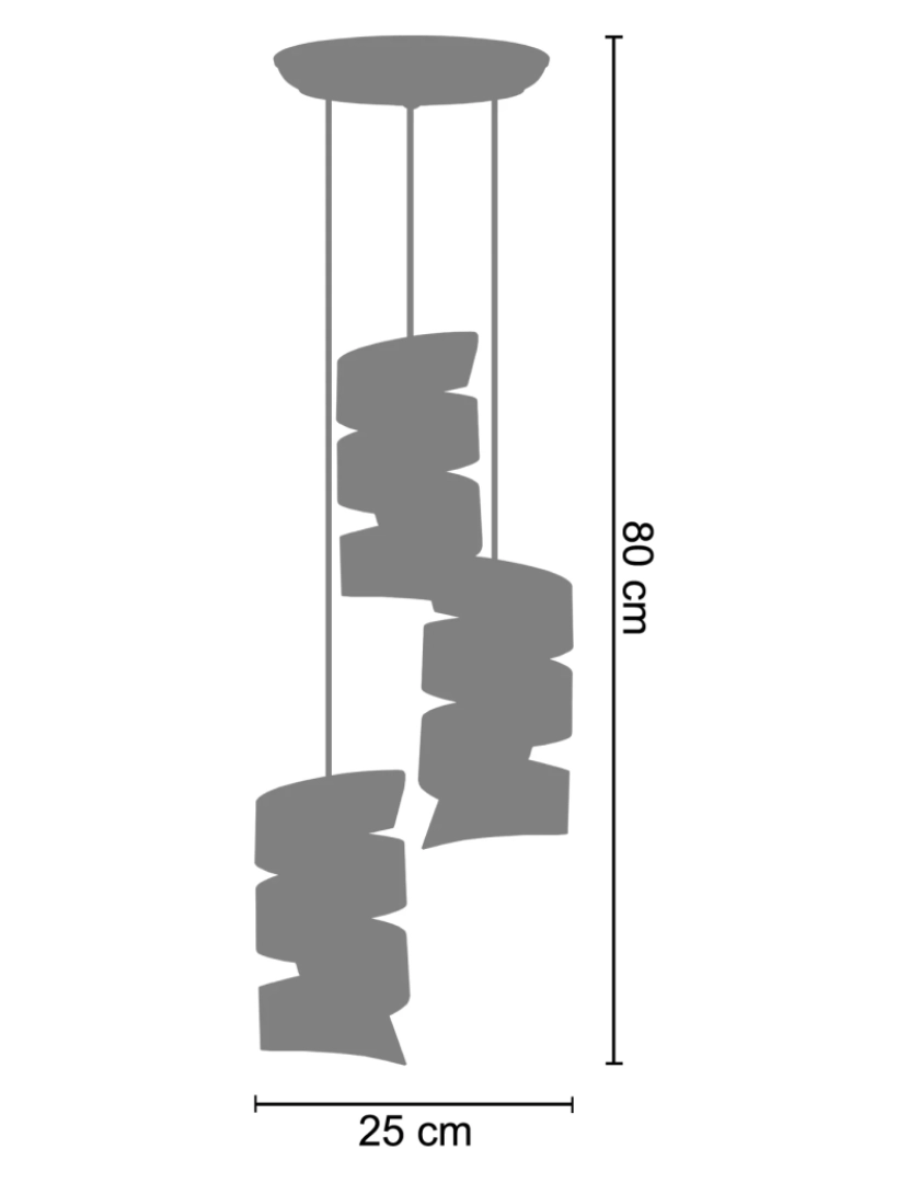 imagem de TORTILLON - Candeeiro de Teto redondo metal branco2