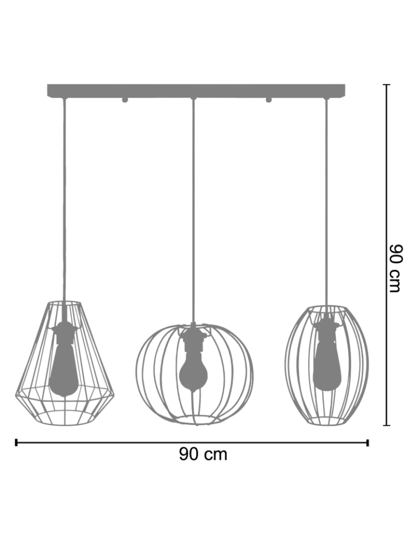 imagem de DIAMOND,PACENTRO,ASOLO - Candeeiro de Teto redondo metal branco2