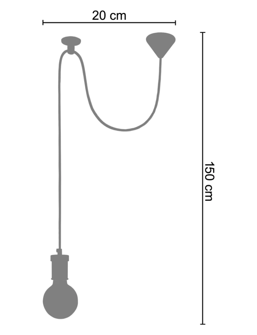 imagem de KRAKE - Suspensão redondo metal preto e bronze2