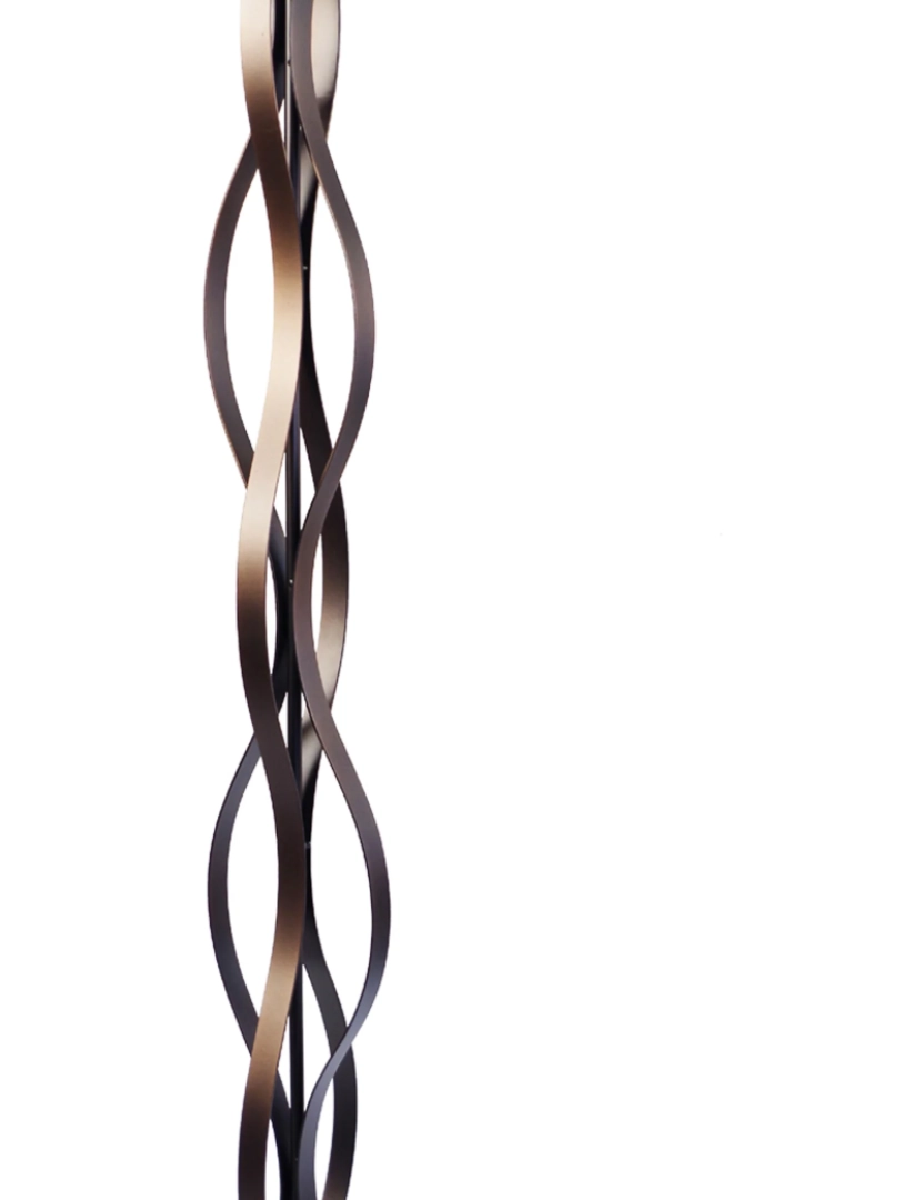 imagem de ONDAS - Candeeiro pé alto redondo metal bronze5