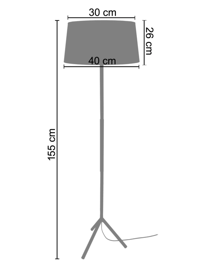 imagem de TRIDENT C - Candeeiro pé alto redondo madeira natural e preto2