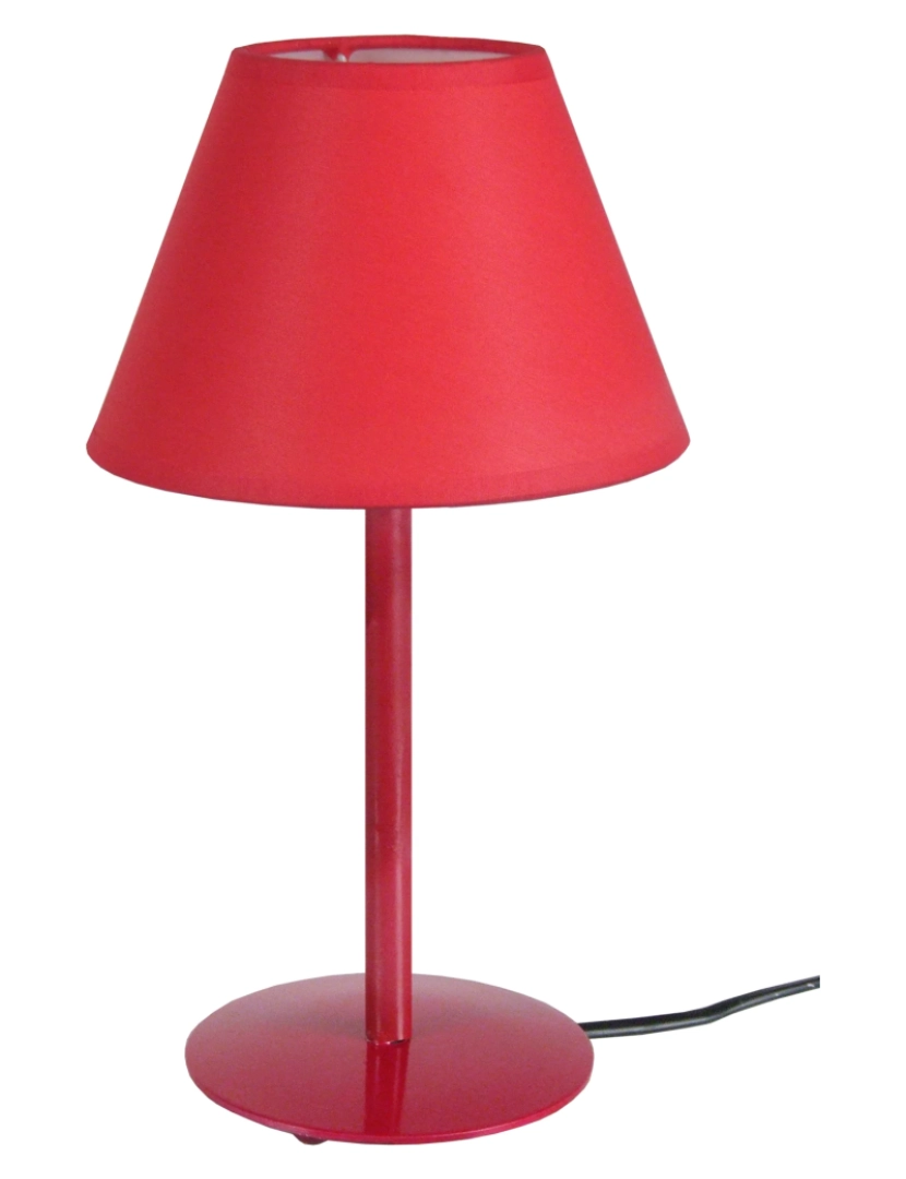 Tosel - KUNAGI - Candeeiro de Mesa redondo metal vermelho