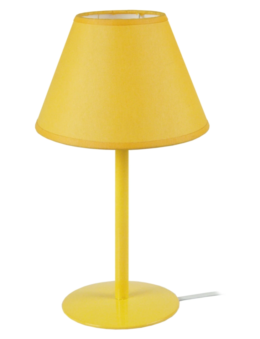 Tosel - KUNAGI - Candeeiro de Mesa redondo metal amarelo