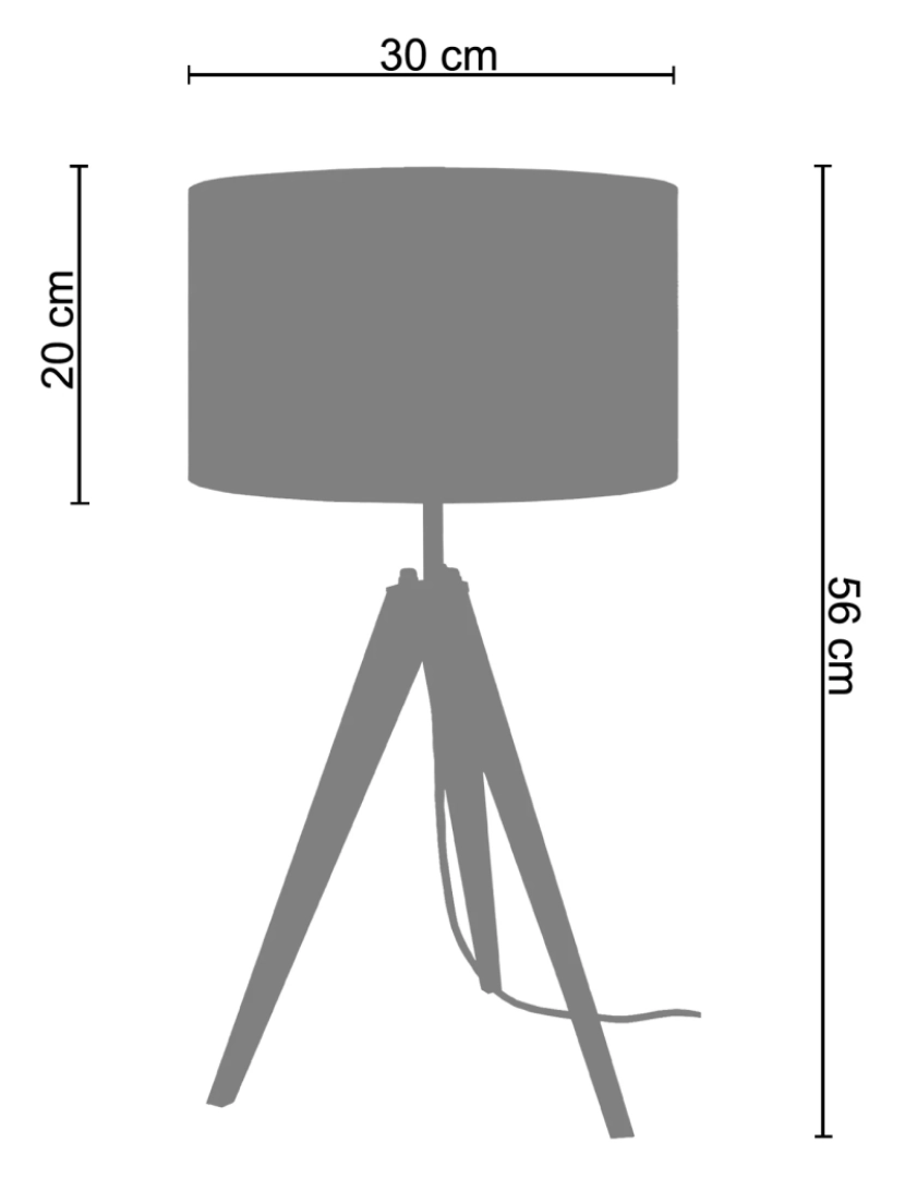 imagem de IDUN - Candeeiro mesa de cabeceira redondo madeira wanguê e branco2