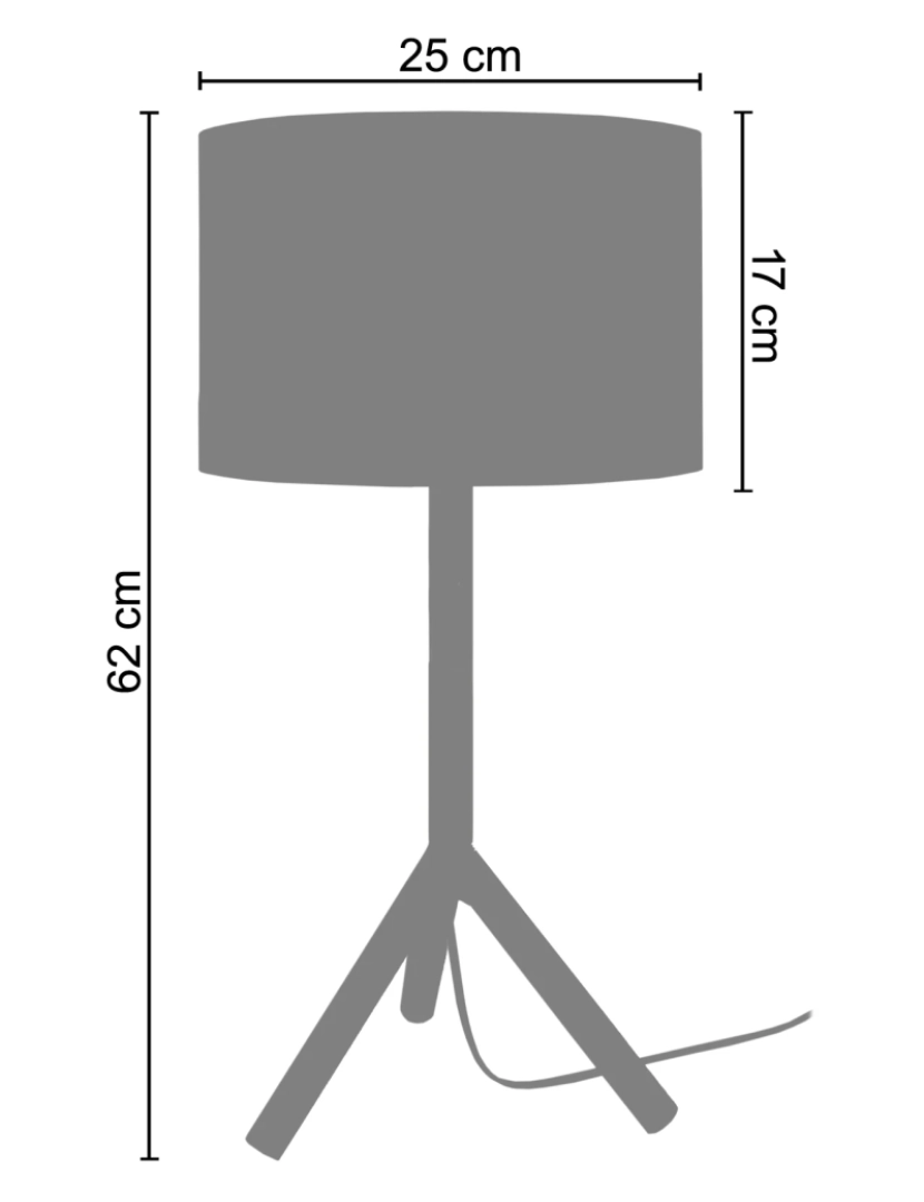 imagem de TRIDENT C - Candeeiro de Mesa redondo madeira natural e preto2