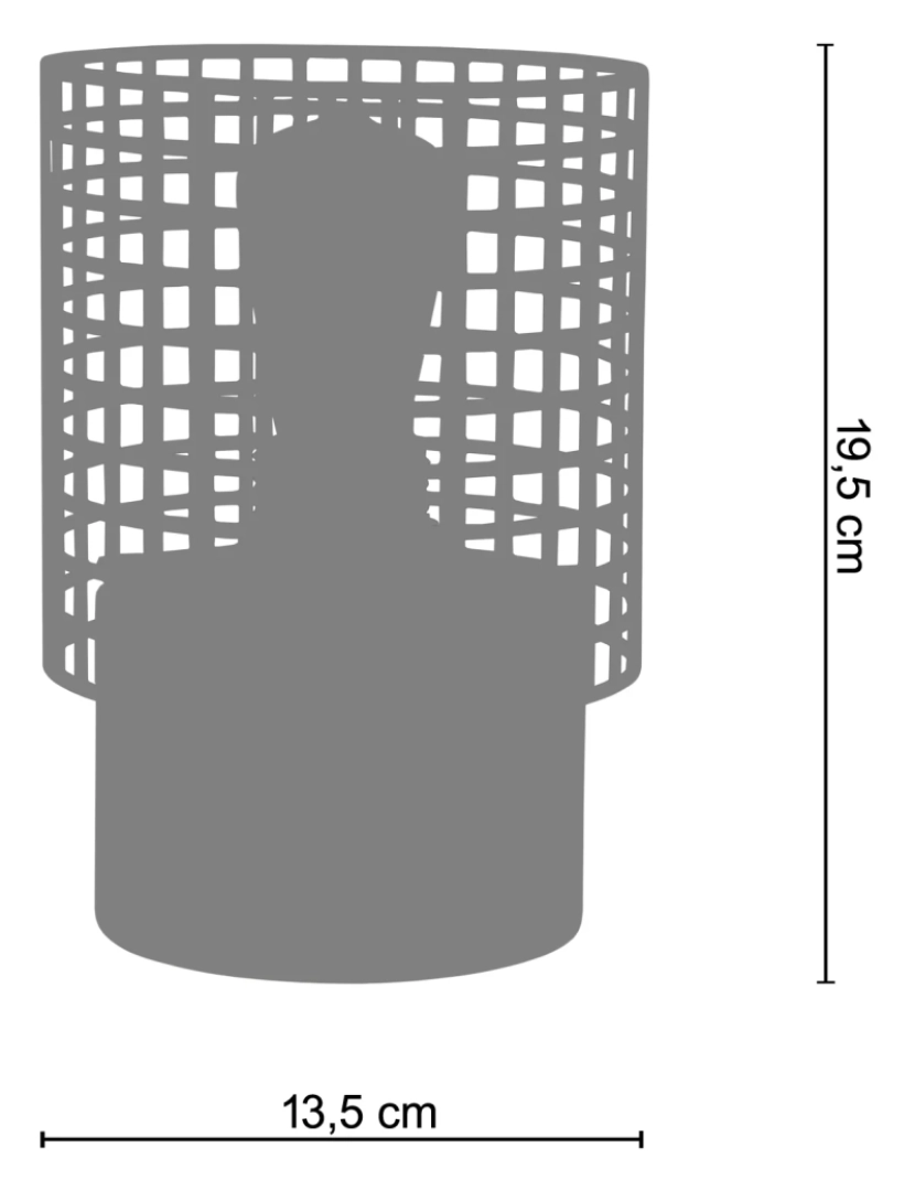imagem de LISERON - Candeeiro mesa de cabeceira redondo madeira natural e preto2
