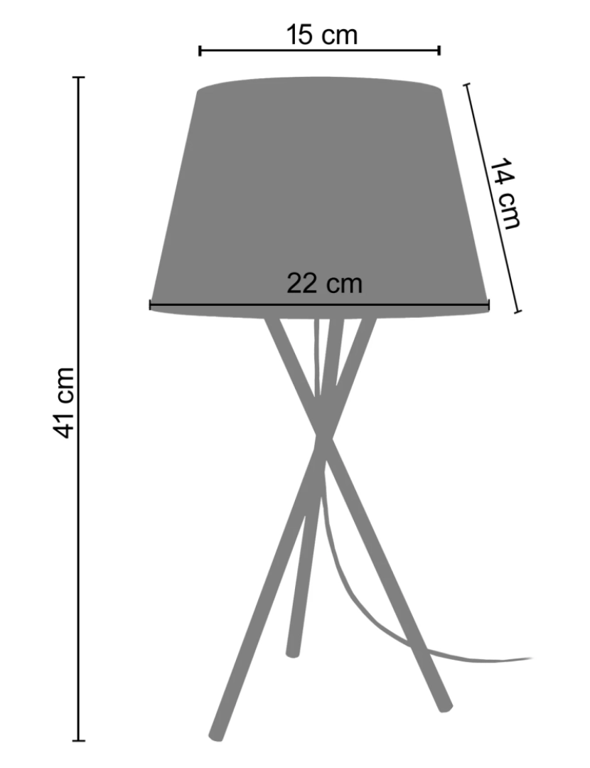 imagem de MIDGARD - Candeeiro mesa de cabeceira redondo metal preto2
