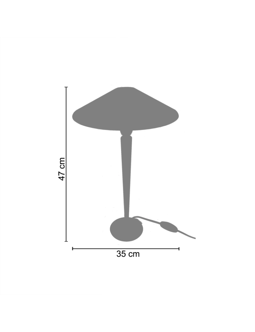 imagem de NENNA - Candeeiro mesa de cabeceira redondo metal vermelho3