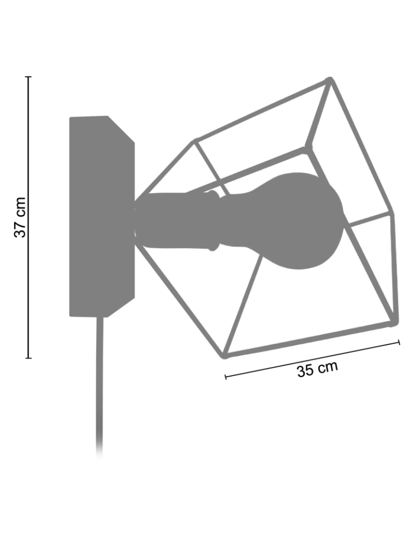 imagem de SQUARE - Aplique cuadrado metal alumínio3