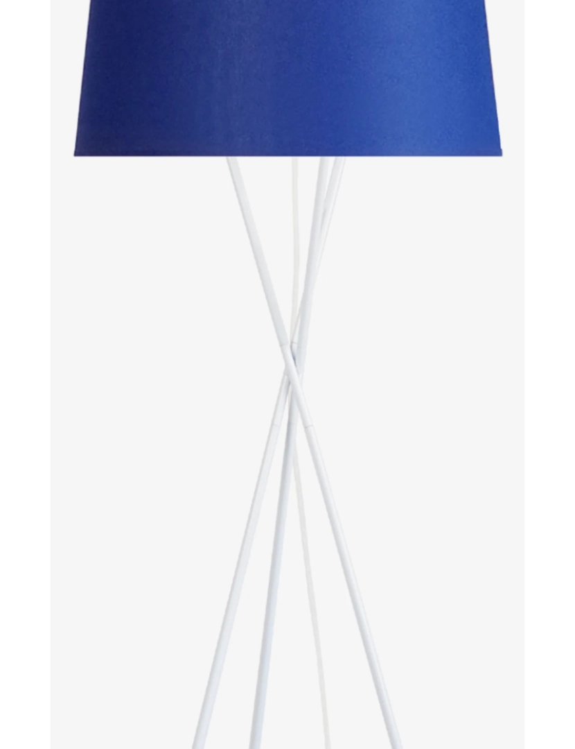 imagem de MIDGARD - Candeeiro pé alto redondo metal branco e azul5