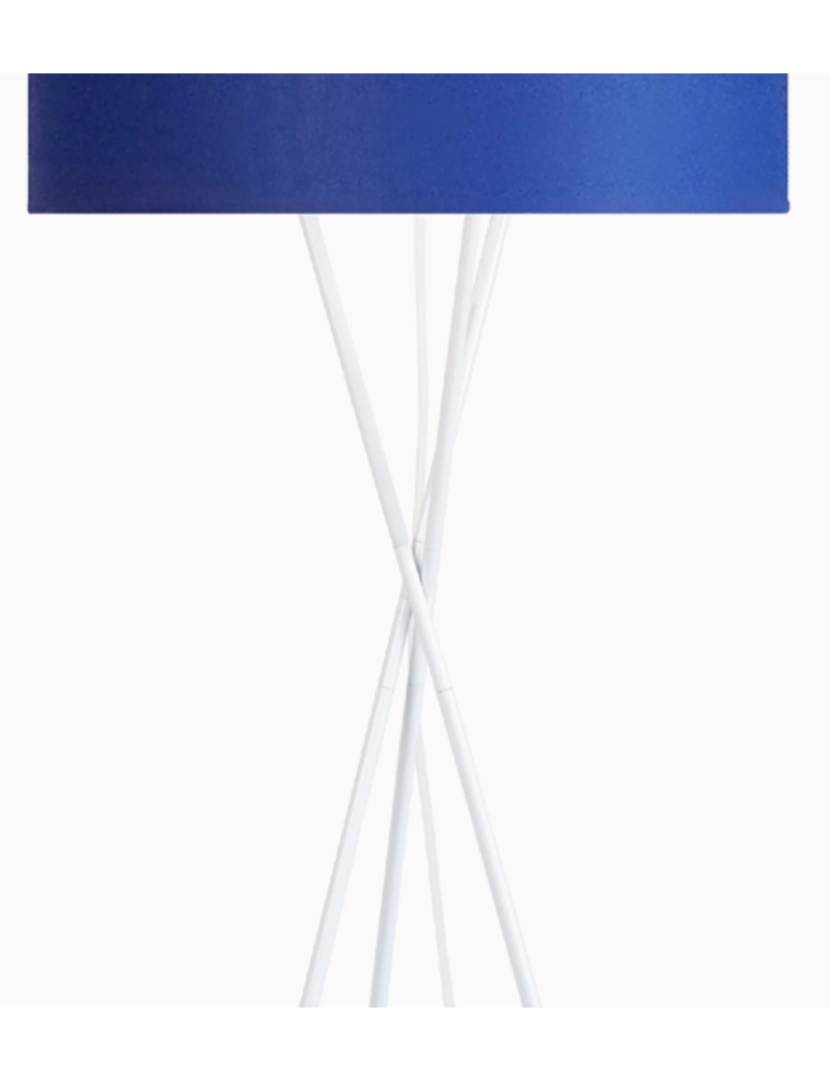 imagem de MIDGARD - Candeeiro pé alto redondo metal branco e azul5
