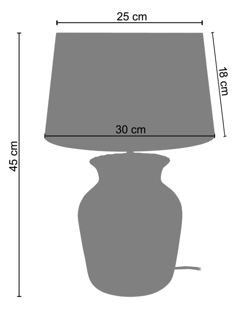 imagem de POT - Candeeiro de Mesa redondo cortiça transparente e azul2