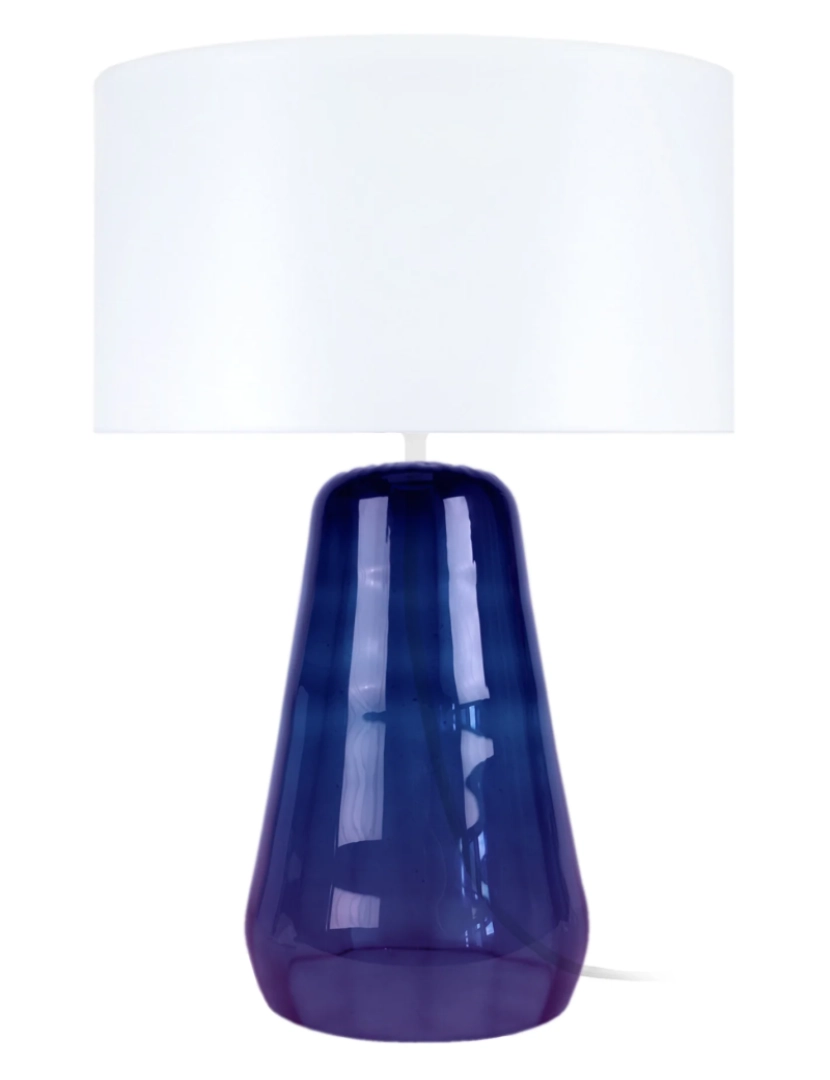 imagem de REFLECTIT - Candeeiro mesa de cabeceira redondo vidro violeta e branco1