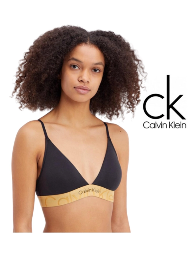 Calvin Klein - Soutien Triangular Senhora Preto