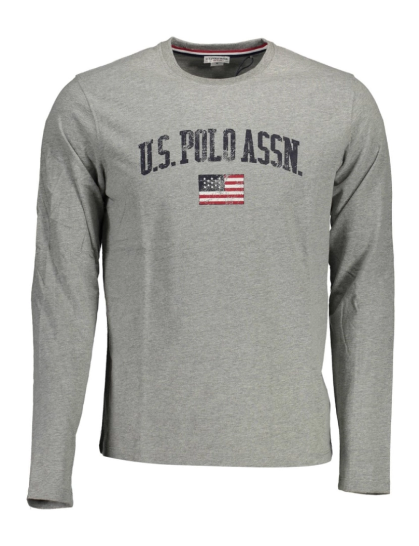 U.S. Polo - T-Shirt M. Comprida Homem Cinza