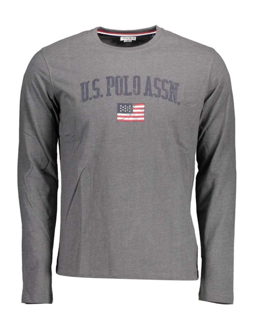 U.S. Polo - T-Shirt M. Comprida Homem Cinza