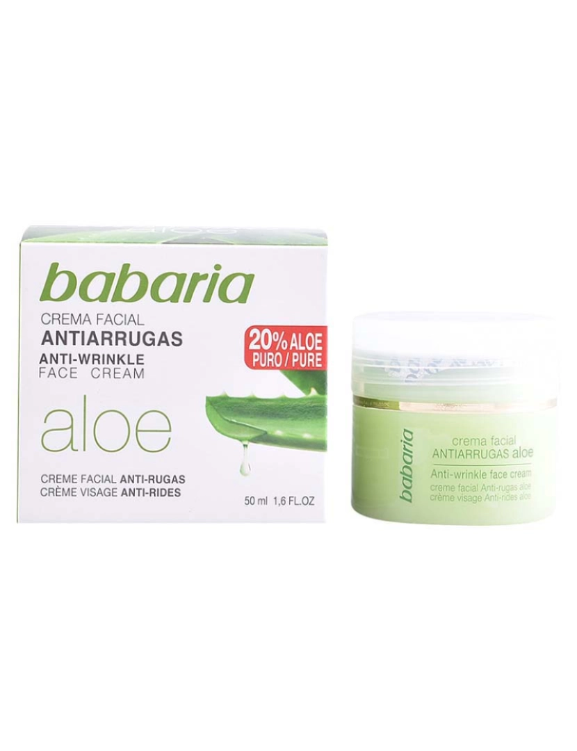Babaria - Creme Anti-rugas Aloe Vera 50Ml