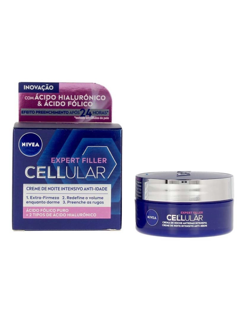 NIVEA - Cellular Filler Hyaluronic  Folic Noite Cream 50 Ml