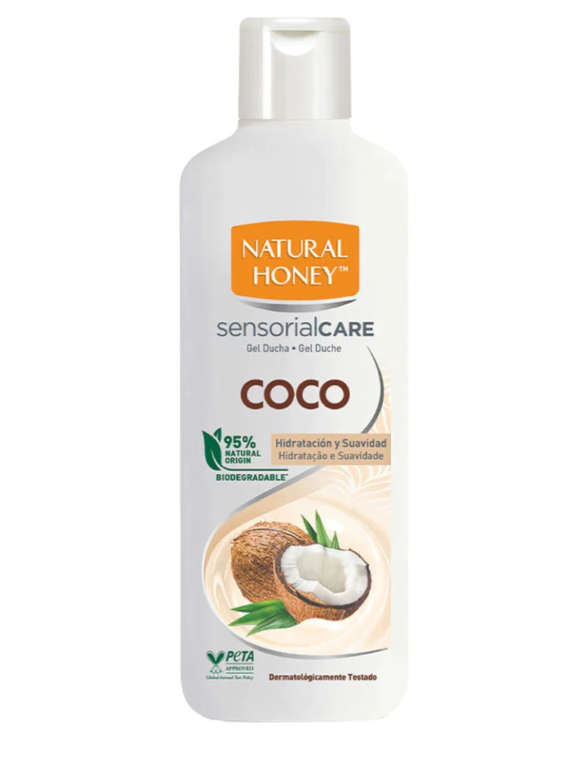 imagem de Coco Addiction Gel De Ducha Natural Honey 600 ml1