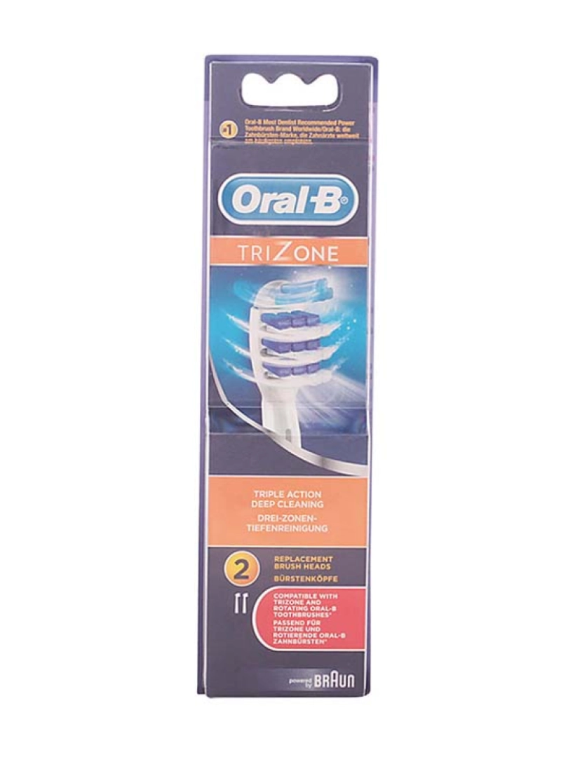Oral-B - Cabeça Escova de Dentes Trizone 2Uds