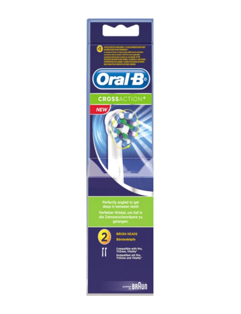 Oral-B - Cabeças Escova de Dentes Cross Action 2Uds