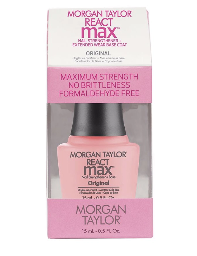 MORGAN TAYLOR - React Max Original Nail Strengthener + Base Morgan Taylor 15 ml
