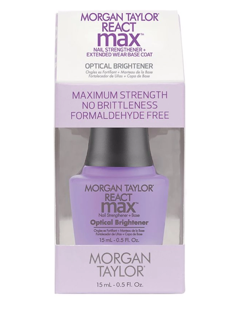 MORGAN TAYLOR - React Max Optical Nail Strengthener + Base Morgan Taylor 15 ml