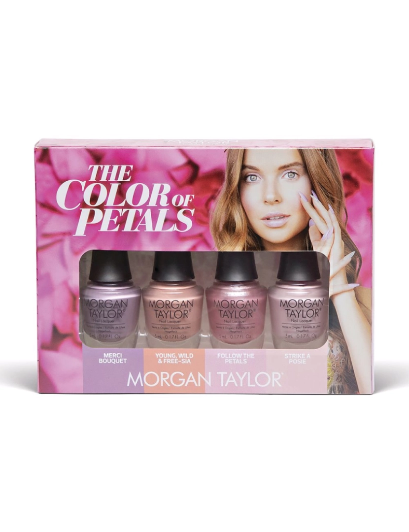 MORGAN TAYLOR - The Color Of Petals Coffret Morgan Taylor 4 pz