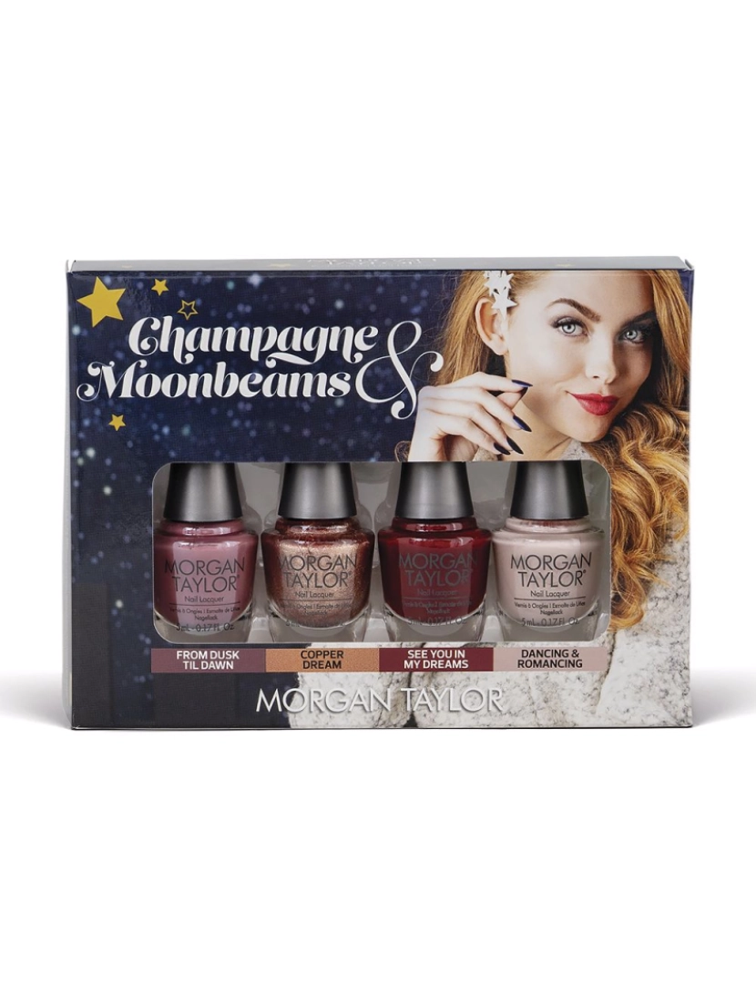 MORGAN TAYLOR - Champagne & Moonbeams Coffret Morgan Taylor 4 pz