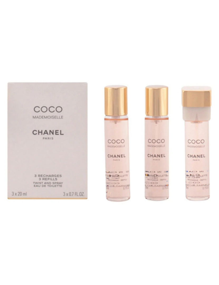 Chanel - Coco Mademoiselle Eau De Toilette Twist & Spray 3 Refis 3 X Chanel 20 ml