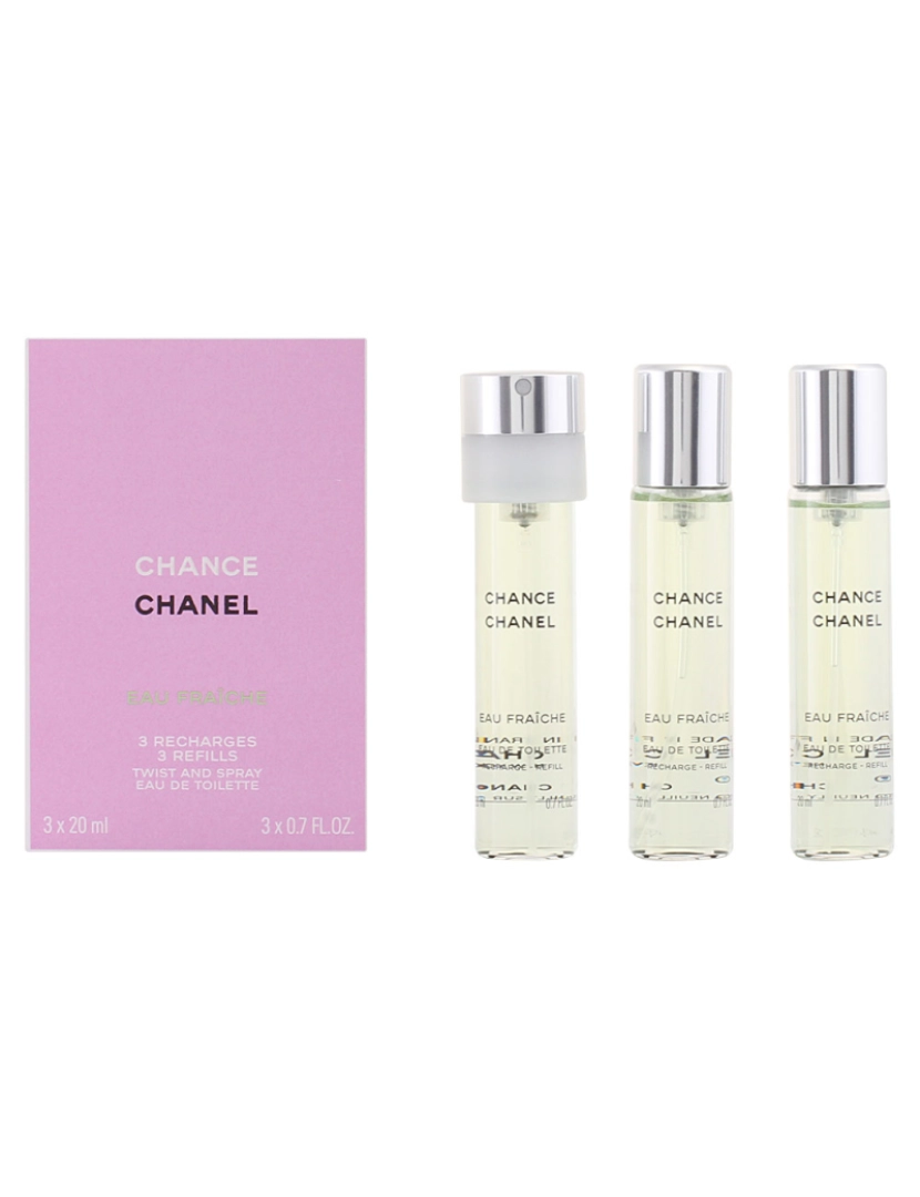 Chanel - Chance Eau Fraiche Eau De Toilette Vaporizador Twist & Spray 3 Refis 3 X Chanel 20 ml