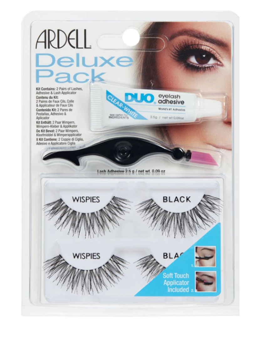 Ardell - Kit Deluxe Pack Wispies Black Coffret Ardell 3 pz