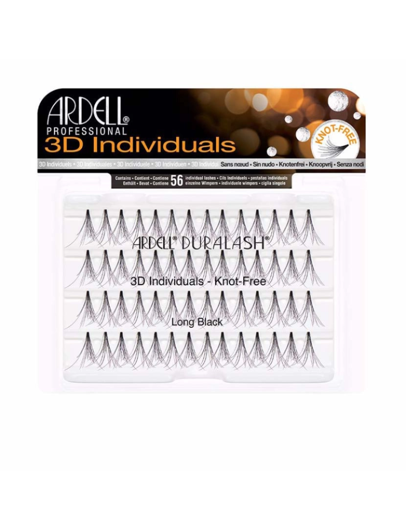 Ardell - Pestanas Postizas 3D Individuales #Long Black 1 U