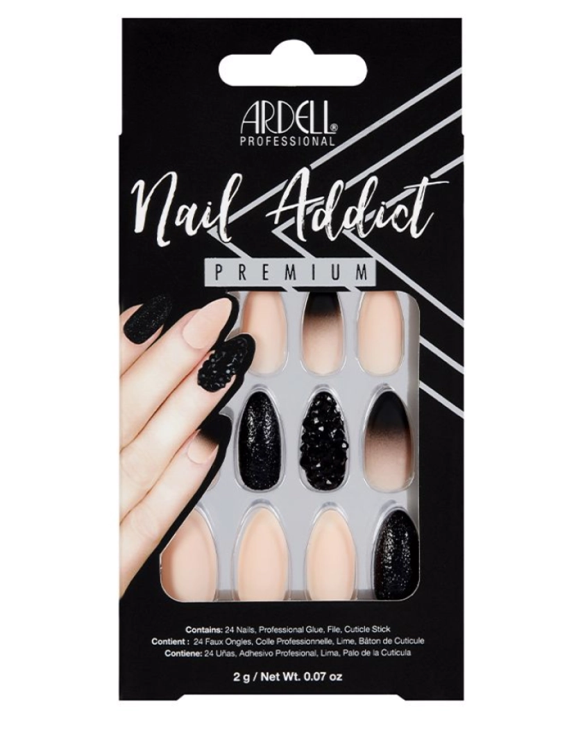 Ardell - Nail Addict Black Stud & Pink Ombre Ardell