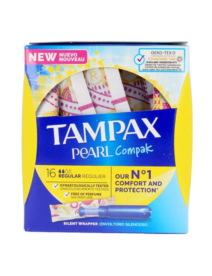 Tampax - Tampões Regular Pearl Compak 16Uds