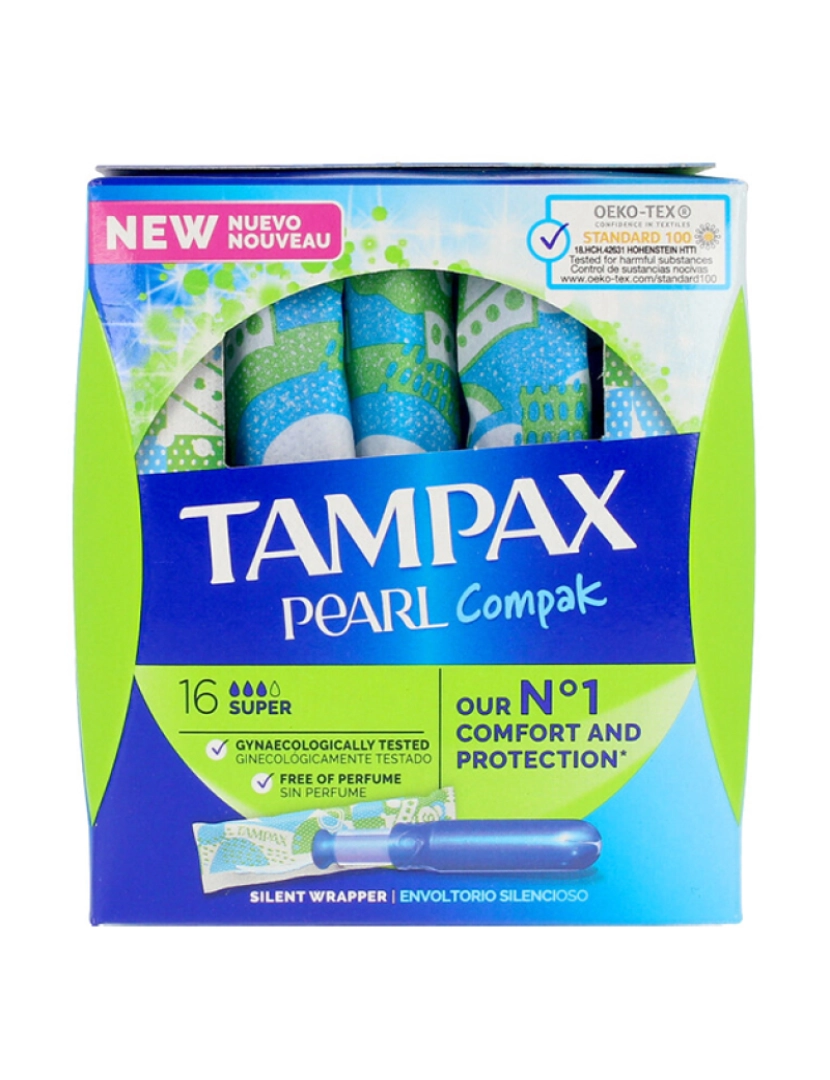 Tampax - Tampões Super Pearl Compak 16Uds
